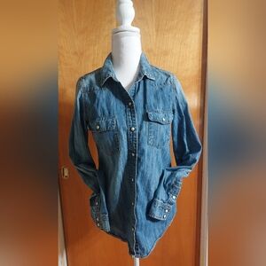 Forever 21 Blue Denim Jean Jacket